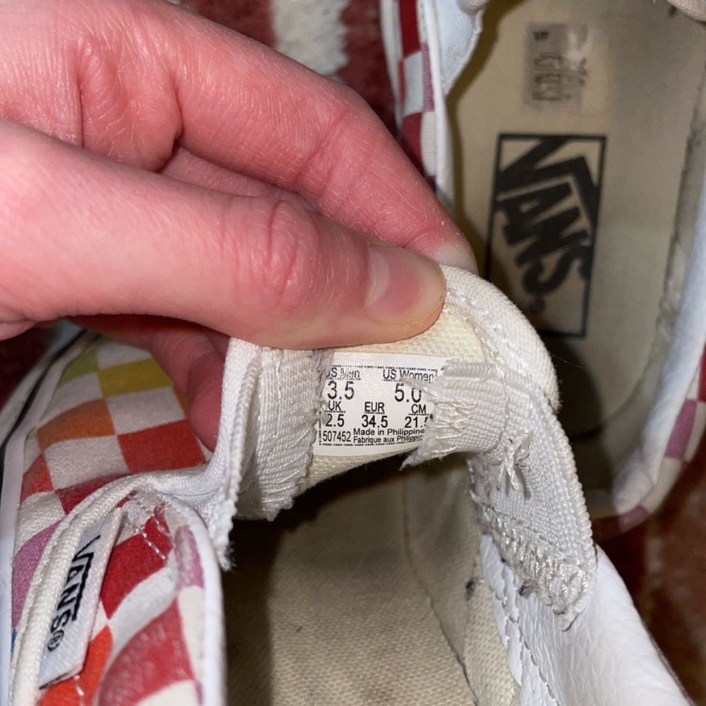 Rainbow vans for girls - Picture 5 of 6